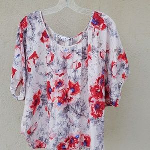 CAbi XL silk floral blose